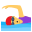 woman swimming