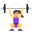 woman lifting weights