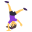 woman cartwheeling
