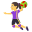 woman playing handball