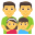 family: man, man, girl, boy