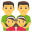 family: man, man, girl, girl