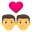 couple with heart: man, man