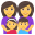family: woman, woman, girl, boy