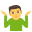 man shrugging
