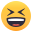 grinning squinting face