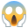 face screaming in fear