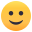 slightly smiling face